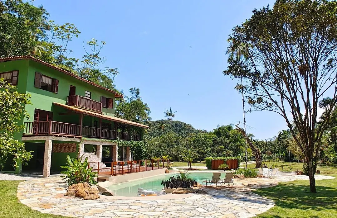 Villa Cambuca - Linda Casa Com Piscina E Lago Perto Das Mais Belas Praias Do Norte De Ubatuba-1