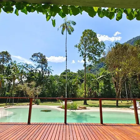 Villa Cambuca - Linda Casa Com Piscina E Lago Perto Das Mais Belas Praias Do Norte De Ubatuba-2